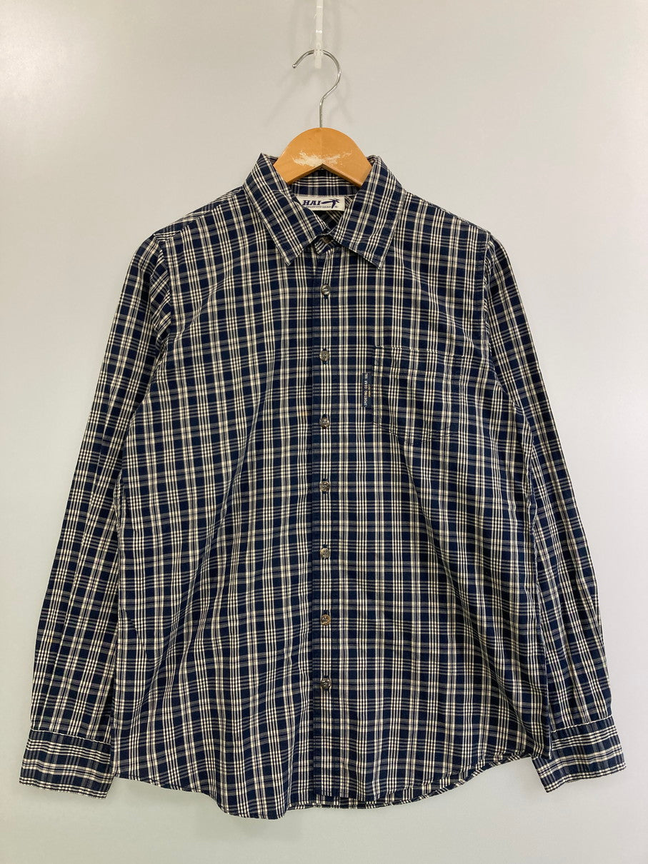 【中古品】【メンズ】 HAI SPORTING GEAR ハイスポーティングギア CHECK SHIRT チェックシャツ トップス 140-251102-zi-35-min サイズ：M カラー：ブルー系 万代Net店