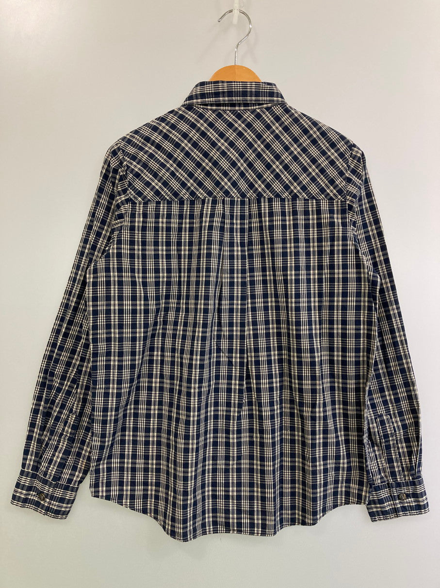 【中古品】【メンズ】 HAI SPORTING GEAR ハイスポーティングギア CHECK SHIRT チェックシャツ トップス 140-251102-zi-35-min サイズ：M カラー：ブルー系 万代Net店