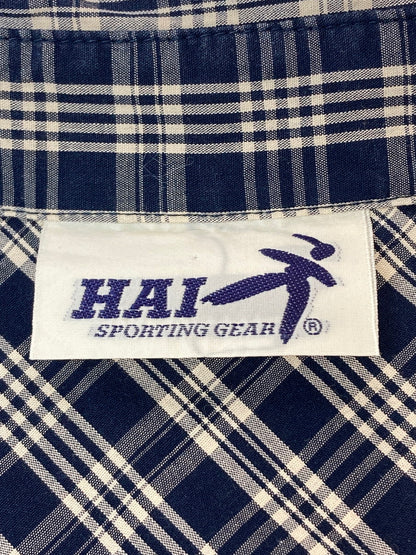 【中古品】【メンズ】 HAI SPORTING GEAR ハイスポーティングギア CHECK SHIRT チェックシャツ トップス 140-251102-zi-35-min サイズ：M カラー：ブルー系 万代Net店
