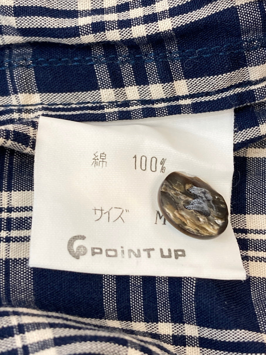 【中古品】【メンズ】 HAI SPORTING GEAR ハイスポーティングギア CHECK SHIRT チェックシャツ トップス 140-251102-zi-35-min サイズ：M カラー：ブルー系 万代Net店