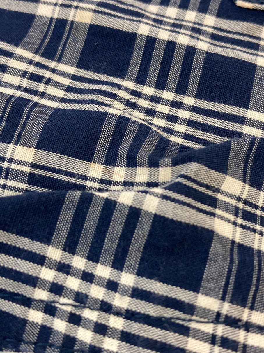 【中古品】【メンズ】 HAI SPORTING GEAR ハイスポーティングギア CHECK SHIRT チェックシャツ トップス 140-251102-zi-35-min サイズ：M カラー：ブルー系 万代Net店