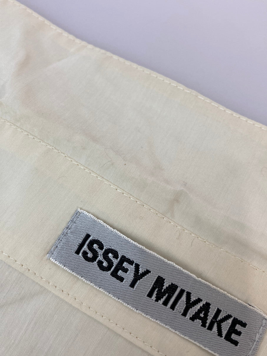 【中古品】【メンズ】 ISSEY MIYAKE イッセイミヤケ 90S COTTON CUPRO SHIRT コットン キュプラ シャツ トップス 140-251102-zi-36-min サイズ：M 万代Net店