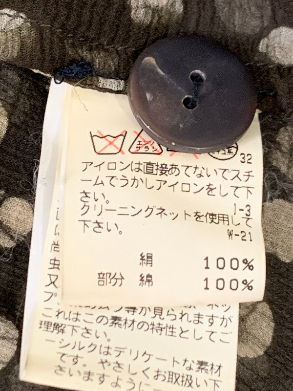 【中古品】【レディース】 ISSEY MIYAKE イッセイミヤケ PE51-FD179 DOT SILK JACKET ドット シルク ジャケット ライトアウター 170-251101-AS-48-min サイズ：M カラー：ブラウン 万代Net店