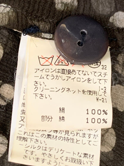 【中古品】【レディース】 ISSEY MIYAKE イッセイミヤケ PE51-FD179 DOT SILK JACKET ドット シルク ジャケット ライトアウター 170-251101-AS-48-min サイズ：M カラー：ブラウン 万代Net店