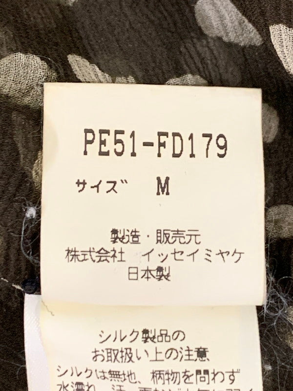 【中古品】【レディース】 ISSEY MIYAKE イッセイミヤケ PE51-FD179 DOT SILK JACKET ドット シルク ジャケット ライトアウター 170-251101-AS-48-min サイズ：M カラー：ブラウン 万代Net店