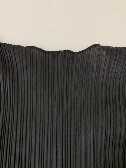 【中古品】【レディース】 PLEATS PLEASE ISSEY MIYAKE プリーツプリーズイッセイミヤケ PP04-J0607 PLEATS CARDIGAN プリーツ カーディガン 170-251101-AS-47-min サイズ：3 カラー：ブラック 万代Net店