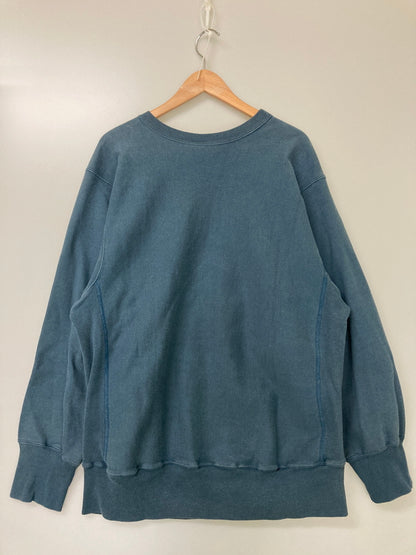 【中古品】【メンズ】 Champion チャンピオン 90S REVERSE WEAVE SWEATSHIRT ICEBLUE スウェット トレーナー リバースウィーブ 146-251101-AS-14-min サイズ：XL カラー：ブルー 万代Net店