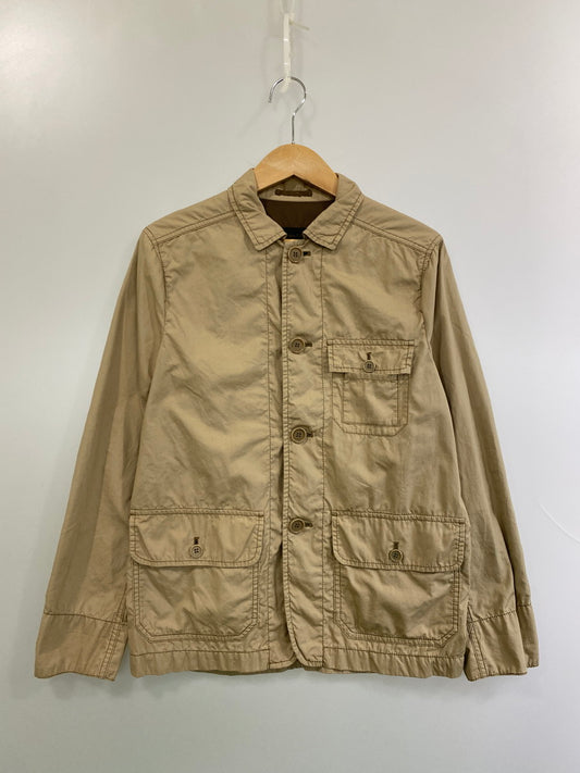 【中古品】【メンズ】 COMME des GARCONS HOMME コムデギャルソンオム PUCKERING COTTON COVERALL HG-J038 AD2010 パッカリング コットン カバーオール ライトアウター ジャケット 140-251106-kk-01-min サイズ：XS カラー：ベージュ 万代Net店