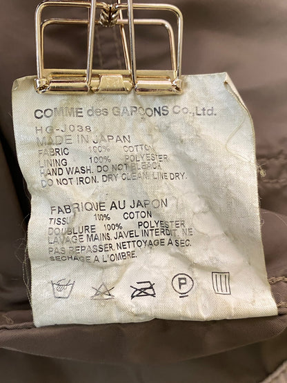 【中古品】【メンズ】 COMME des GARCONS HOMME コムデギャルソンオム PUCKERING COTTON COVERALL HG-J038 AD2010 パッカリング コットン カバーオール ライトアウター ジャケット 140-251106-kk-01-min サイズ：XS カラー：ベージュ 万代Net店