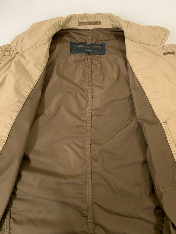 【中古品】【メンズ】 COMME des GARCONS HOMME コムデギャルソンオム PUCKERING JACKET HG-J037 パッカリング ステッチ コットン ミリタリー デッキジャケット メンズ アウター 140-251109-em-04-min サイズ：S カラー：ベージュ 万代Net店