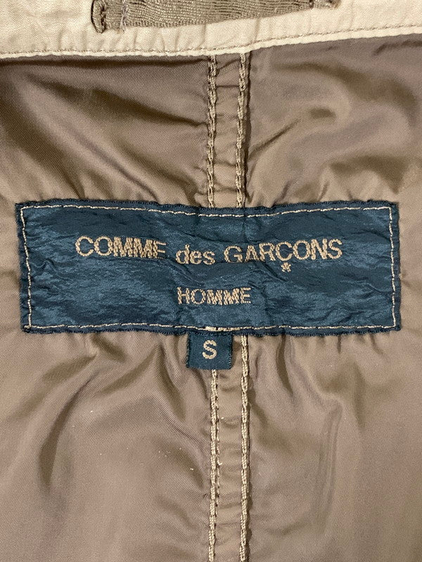 【中古品】【メンズ】 COMME des GARCONS HOMME コムデギャルソンオム PUCKERING JACKET HG-J037 パッカリング ステッチ コットン ミリタリー デッキジャケット メンズ アウター 140-251109-em-04-min サイズ：S カラー：ベージュ 万代Net店