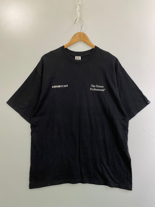 【中古品】【メンズ】 スタイリスト私物×ENNOY エンノイ ×SAKANACTION サカナクション #夜を乗りこなすT 「祈りと手洗い」 Tシャツ トップス 142-251102-zi-12-min サイズ：XL カラー：ブラック 万代Net店