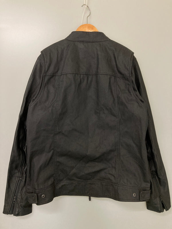 【中古品】【メンズ】 HARLEY DAVIDSON ハーレーダビッドソン MOTORCYCLE JACKET モーターサイクルジャケット アウター 145-251101-AS-15-min サイズ：L カラー：ブラック 万代Net店