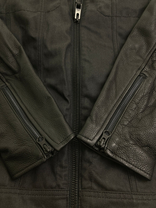 【中古品】【メンズ】 HARLEY DAVIDSON ハーレーダビッドソン MOTORCYCLE JACKET モーターサイクルジャケット アウター 145-251101-AS-15-min サイズ：L カラー：ブラック 万代Net店