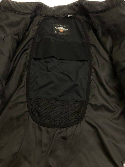 【中古品】【メンズ】 HARLEY DAVIDSON ハーレーダビッドソン MOTORCYCLE JACKET モーターサイクルジャケット アウター 145-251101-AS-15-min サイズ：L カラー：ブラック 万代Net店