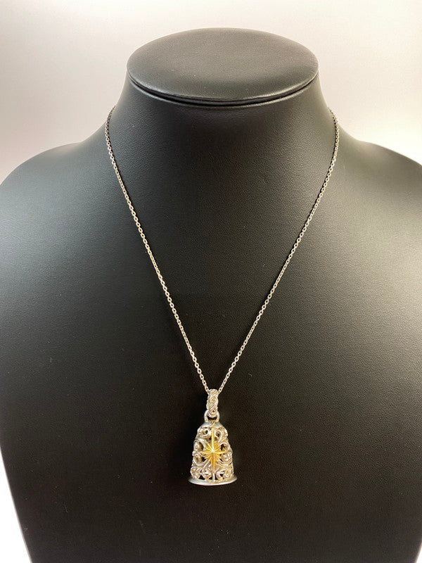 【中古品】【メンズ】 SAAD サード サンシンボル ベル ペンダントトップ アクセサリー 191-251112-jt-06-min カラー：シルバー 万代Net店