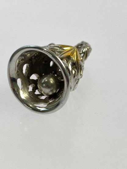 【中古品】【メンズ】 SAAD サード サンシンボル ベル ペンダントトップ アクセサリー 191-251112-jt-06-min カラー：シルバー 万代Net店