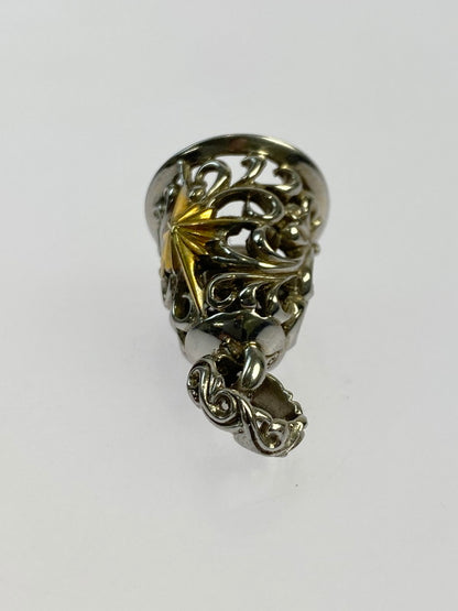 【中古品】【メンズ】 SAAD サード サンシンボル ベル ペンダントトップ アクセサリー 191-251112-jt-06-min カラー：シルバー 万代Net店