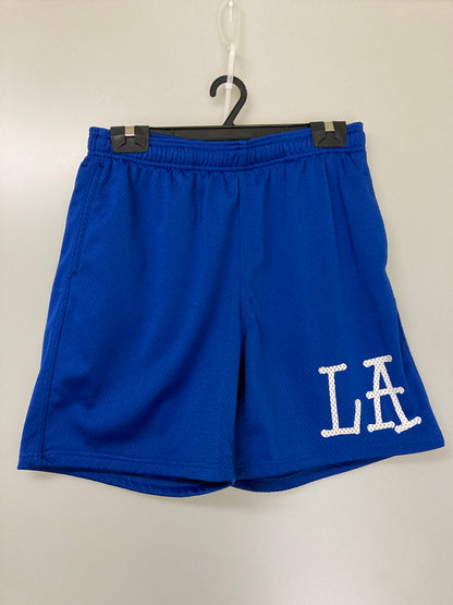【中古品】【メンズ】 STUSSY ステューシー MESH SHORT LA メッシュ ショートパンツ ボトムス 153-251122-AS-20-min サイズ：M カラー：ブルー 万代Net店