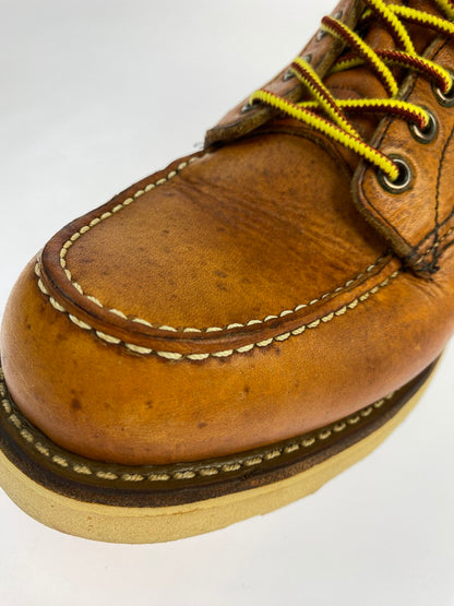 【中古品】【メンズ】 RED WING レッドウィング 875 6-INCH CLASSIC MOC TOE BOOTS IRISH SETTER 6インチ クラシックモックトゥー ブーツ アイリッシュセッター 犬刻印 革靴 164-251113-kk-22-min サイズ：7 1/2 E カラー：オロレガシー 万代Net店