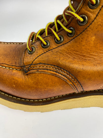【中古品】【メンズ】 RED WING レッドウィング 875 6-INCH CLASSIC MOC TOE BOOTS IRISH SETTER 6インチ クラシックモックトゥー ブーツ アイリッシュセッター 犬刻印 革靴 164-251113-kk-22-min サイズ：7 1/2 E カラー：オロレガシー 万代Net店