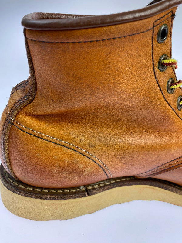 【中古品】【メンズ】 RED WING レッドウィング 875 6-INCH CLASSIC MOC TOE BOOTS IRISH SETTER 6インチ クラシックモックトゥー ブーツ アイリッシュセッター 犬刻印 革靴 164-251113-kk-22-min サイズ：7 1/2 E カラー：オロレガシー 万代Net店