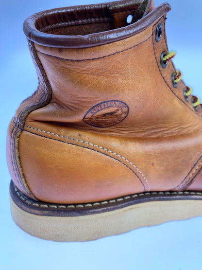 【中古品】【メンズ】 RED WING レッドウィング 875 6-INCH CLASSIC MOC TOE BOOTS IRISH SETTER 6インチ クラシックモックトゥー ブーツ アイリッシュセッター 犬刻印 革靴 164-251113-kk-22-min サイズ：7 1/2 E カラー：オロレガシー 万代Net店