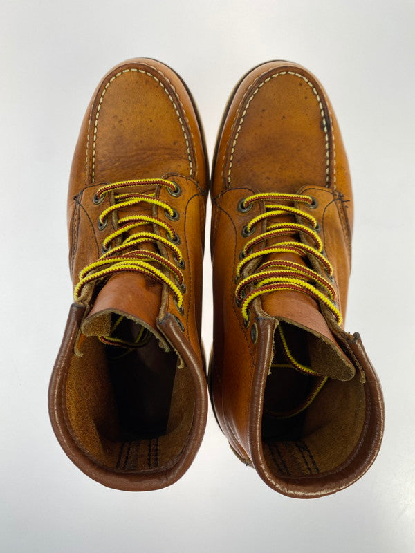 【中古品】【メンズ】 RED WING レッドウィング 875 6-INCH CLASSIC MOC TOE BOOTS IRISH SETTER 6インチ クラシックモックトゥー ブーツ アイリッシュセッター 犬刻印 革靴 164-251113-kk-22-min サイズ：7 1/2 E カラー：オロレガシー 万代Net店