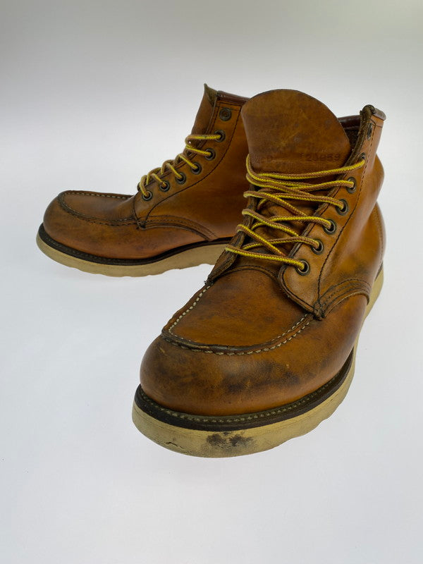 【中古品】【メンズ】 RED WING レッドウィング 875 6-INCH CLASSIC MOC TOE BOOTS IRISH SETTER 6インチ クラシックモックトゥー ブーツ アイリッシュセッター 犬刻印 革靴 164-251113-kk-23-min サイズ：8 1/2 D カラー：オロレガシー 万代Net店