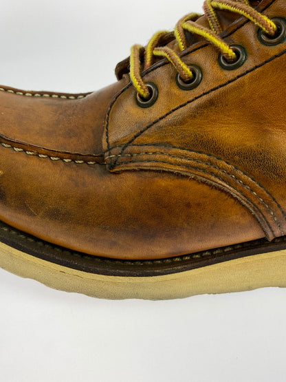 【中古品】【メンズ】 RED WING レッドウィング 875 6-INCH CLASSIC MOC TOE BOOTS IRISH SETTER 6インチ クラシックモックトゥー ブーツ アイリッシュセッター 犬刻印 革靴 164-251113-kk-23-min サイズ：8 1/2 D カラー：オロレガシー 万代Net店