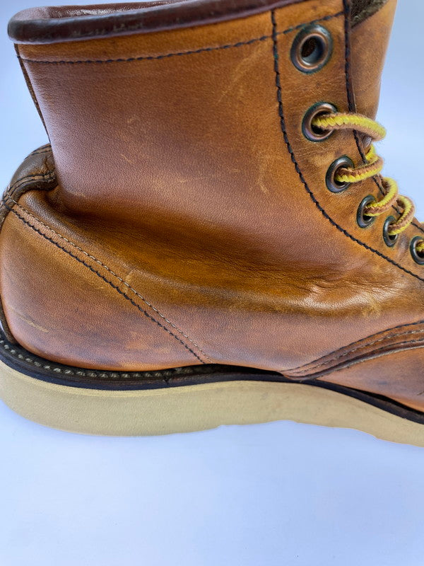 【中古品】【メンズ】 RED WING レッドウィング 875 6-INCH CLASSIC MOC TOE BOOTS IRISH SETTER 6インチ クラシックモックトゥー ブーツ アイリッシュセッター 犬刻印 革靴 164-251113-kk-23-min サイズ：8 1/2 D カラー：オロレガシー 万代Net店