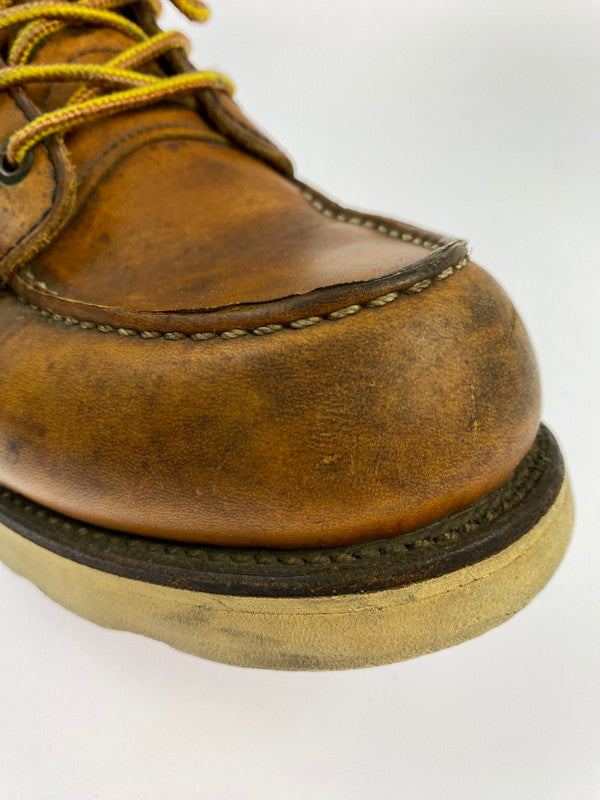 【中古品】【メンズ】 RED WING レッドウィング 875 6-INCH CLASSIC MOC TOE BOOTS IRISH SETTER 6インチ クラシックモックトゥー ブーツ アイリッシュセッター 犬刻印 革靴 164-251113-kk-23-min サイズ：8 1/2 D カラー：オロレガシー 万代Net店