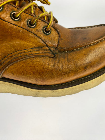 【中古品】【メンズ】 RED WING レッドウィング 875 6-INCH CLASSIC MOC TOE BOOTS IRISH SETTER 6インチ クラシックモックトゥー ブーツ アイリッシュセッター 犬刻印 革靴 164-251113-kk-23-min サイズ：8 1/2 D カラー：オロレガシー 万代Net店