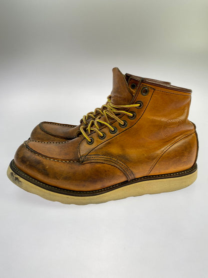 【中古品】【メンズ】 RED WING レッドウィング 875 6-INCH CLASSIC MOC TOE BOOTS IRISH SETTER 6インチ クラシックモックトゥー ブーツ アイリッシュセッター 犬刻印 革靴 164-251113-kk-23-min サイズ：8 1/2 D カラー：オロレガシー 万代Net店
