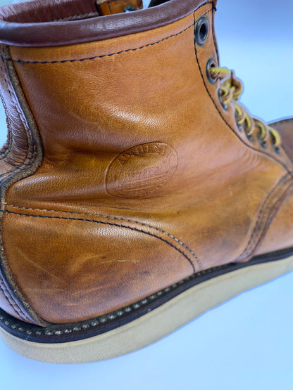 【中古品】【メンズ】 RED WING レッドウィング 875 6-INCH CLASSIC MOC TOE BOOTS IRISH SETTER 6インチ クラシックモックトゥー ブーツ アイリッシュセッター 犬刻印 革靴 164-251113-kk-23-min サイズ：8 1/2 D カラー：オロレガシー 万代Net店