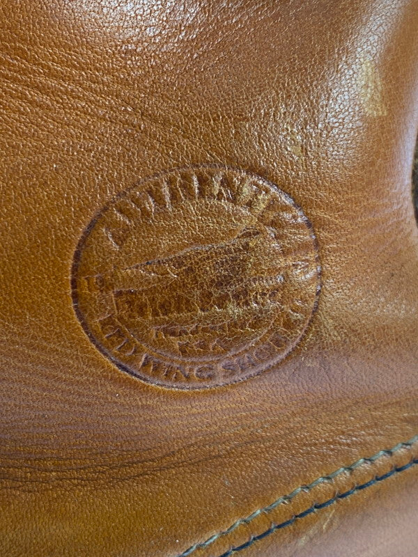 【中古品】【メンズ】 RED WING レッドウィング 875 6-INCH CLASSIC MOC TOE BOOTS IRISH SETTER 6インチ クラシックモックトゥー ブーツ アイリッシュセッター 犬刻印 革靴 164-251113-kk-24-min サイズ：9 D カラー：オロレガシー 万代Net店