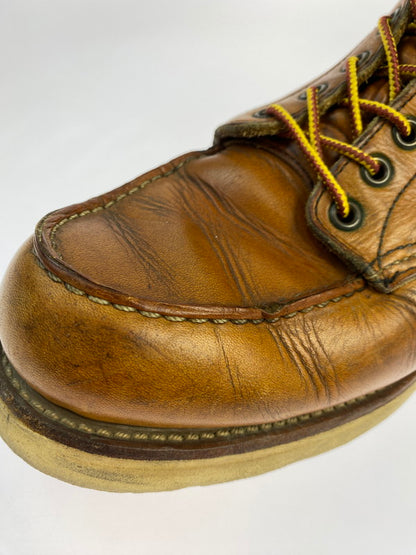 【中古品】【メンズ】 RED WING レッドウィング 875 6-INCH CLASSIC MOC TOE BOOTS IRISH SETTER 6インチ クラシックモックトゥー ブーツ アイリッシュセッター 犬刻印 革靴 164-251113-kk-24-min サイズ：9 D カラー：オロレガシー 万代Net店