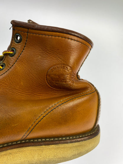 【中古品】【メンズ】 RED WING レッドウィング 875 6-INCH CLASSIC MOC TOE BOOTS IRISH SETTER 6インチ クラシックモックトゥー ブーツ アイリッシュセッター 犬刻印 革靴 164-251113-kk-24-min サイズ：9 D カラー：オロレガシー 万代Net店