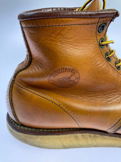 【中古品】【メンズ】 RED WING レッドウィング 875 6-INCH CLASSIC MOC TOE BOOTS IRISH SETTER 6インチ クラシックモックトゥー ブーツ アイリッシュセッター 犬刻印 革靴 164-251113-kk-24-min サイズ：9 D カラー：オロレガシー 万代Net店