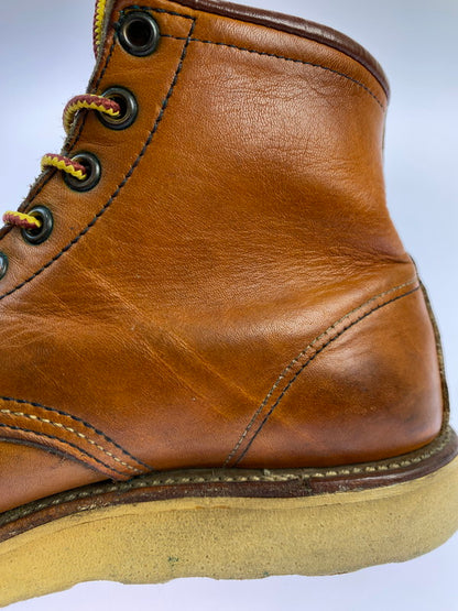 【中古品】【メンズ】 RED WING レッドウィング 875 6-INCH CLASSIC MOC TOE BOOTS IRISH SETTER 6インチ クラシックモックトゥー ブーツ アイリッシュセッター 犬刻印 革靴 164-251113-kk-24-min サイズ：9 D カラー：オロレガシー 万代Net店