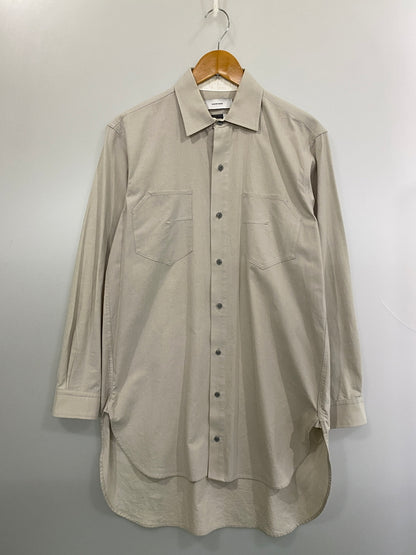 【中古品】【メンズ】 FACETASM ファセッタズム BASIC LONG SHIRT ベーシック ロング シャツ BQ-SH-M04 長袖 ロングスリーブ 140-260804-hu-16-min サイズ：00 カラー：ライトグレー系 万代Net店