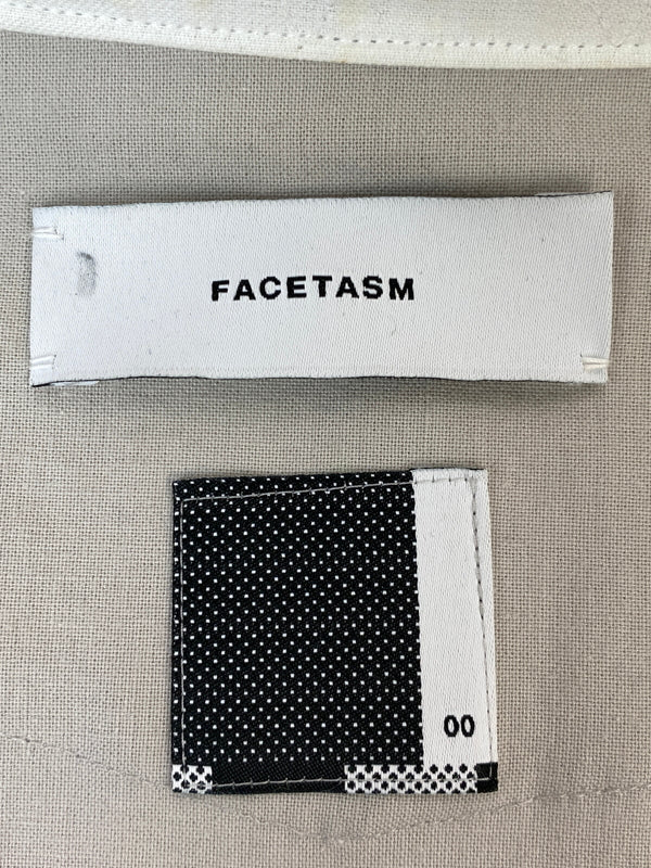 【中古品】【メンズ】 FACETASM ファセッタズム BASIC LONG SHIRT ベーシック ロング シャツ BQ-SH-M04 長袖 ロングスリーブ 140-260804-hu-16-min サイズ：00 カラー：ライトグレー系 万代Net店