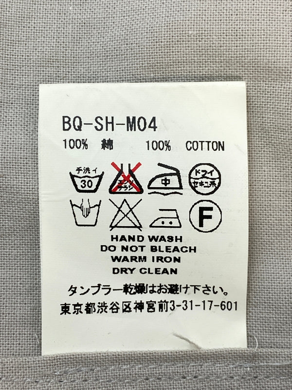 【中古品】【メンズ】 FACETASM ファセッタズム BASIC LONG SHIRT ベーシック ロング シャツ BQ-SH-M04 長袖 ロングスリーブ 140-260804-hu-16-min サイズ：00 カラー：ライトグレー系 万代Net店