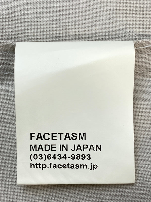 【中古品】【メンズ】 FACETASM ファセッタズム BASIC LONG SHIRT ベーシック ロング シャツ BQ-SH-M04 長袖 ロングスリーブ 140-260804-hu-16-min サイズ：00 カラー：ライトグレー系 万代Net店