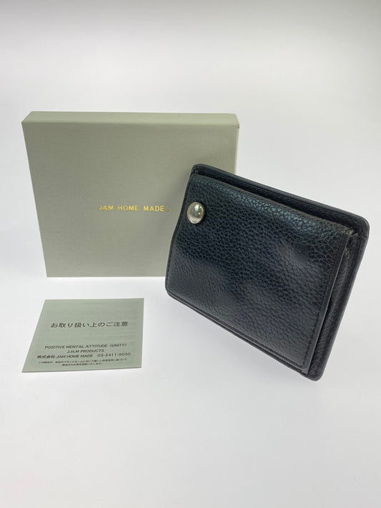 【中古品】【メンズ】 JAM HOME MADE ジャムホームメイド コンパクト ウォレット コインケース カードケース 財布 200-251112-jt-14-min カラー：ブラック 万代Net店