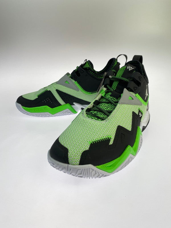 【未使用品】【メンズ】 NIKE ナイキ CJ0781-103 JORDAN WESTBROOK ONE TAKE PF WHITE WHITE-BLACK-RAGE GREEN 靴 シューズ スニーカー 160-251108-AS-6-min サイズ：27cm カラー：グリーン/ブラック 万代Net店