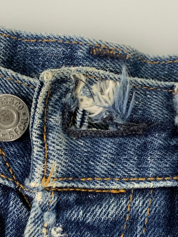 【中古品】【メンズ】 Levi's リーバイス 47501-0117 00年3月製造 555刻印 米国製 LOT501XX 復刻 DENIM PANTS デニムパンツ ボトムス 157-251101-AS-35-min サイズ：W30×L36 カラー：インディゴ 万代Net店