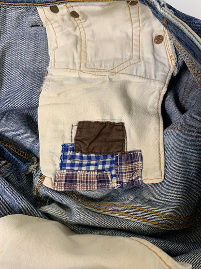【中古品】【メンズ】 Levi's リーバイス 47501-0117 00年3月製造 555刻印 米国製 LOT501XX 復刻 DENIM PANTS デニムパンツ ボトムス 157-251101-AS-35-min サイズ：W30×L36 カラー：インディゴ 万代Net店