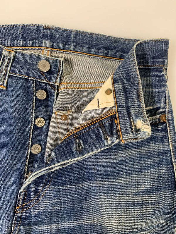 【中古品】【メンズ】 Levi's リーバイス 47501-0117 00年3月製造 555刻印 米国製 LOT501XX 復刻 DENIM PANTS デニムパンツ ボトムス 157-251101-AS-35-min サイズ：W30×L36 カラー：インディゴ 万代Net店