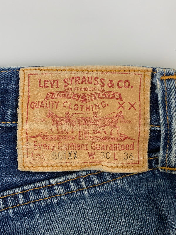 【中古品】【メンズ】 Levi's リーバイス 47501-0117 00年3月製造 555刻印 米国製 LOT501XX 復刻 DENIM PANTS デニムパンツ ボトムス 157-251101-AS-35-min サイズ：W30×L36 カラー：インディゴ 万代Net店